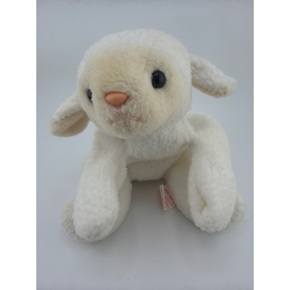 Ty Beanie Baby Fleece the Lamb Small White Vintage 1996 Retro Plush Coquette